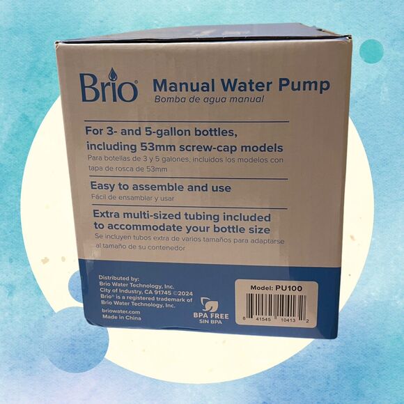 Brio Portable Water Dispenser Universal Fit Manual Drinking Water Pump NEW NIB - Picture 5 of 10